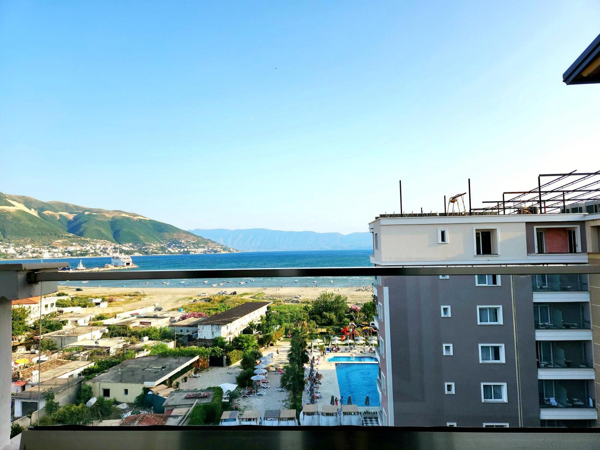 Panorama View Apt, 150M To Beach, 750M Lungo Mare Apartment Vlorë Exterior foto
